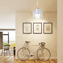 Load image into Gallery viewer, Track Light Pendants Iron Square Cage Golden/White 1pc