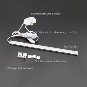 Motion Sensor LED Closet Light with USB Port Cabinet Light