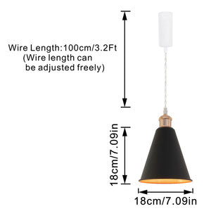 Track Pendant Lights Freely Adjustable Gold Inner Black Outer Metal Shade French Gold Base Loft Hallway Lamp