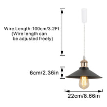 Load image into Gallery viewer, Track Pendant Lights Freely Adjustable Black Metal Shade French Gold Base Loft Kitchen Sink Lamp
