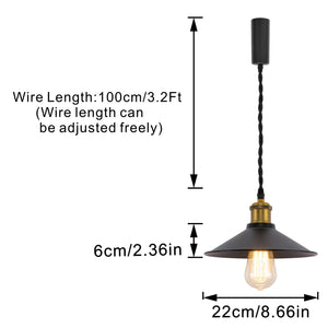 Track Pendant Lights Freely Adjustable Black Metal Shade Matt Brass Finish Base Loft Kitchen Sink Lamp