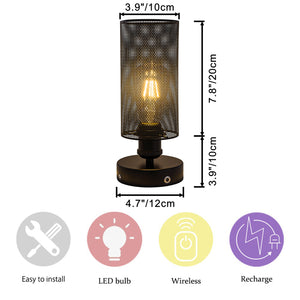 Battery Operated Vintage Industrial Desk Lamp