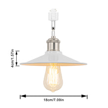 Load image into Gallery viewer, Rotatable Tilt Adjusted Track Head Light Matte Nickel Base Metal Shade Retro Design