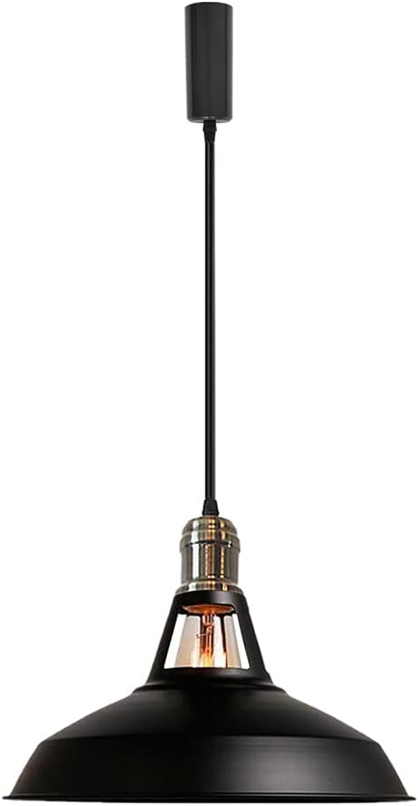 Track Pendant Lights Freely Adjustable Cord Black Metal Shade Loft Hallway Lamp