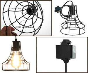 Rustic Adjustable Industrial Track Light 3pcs