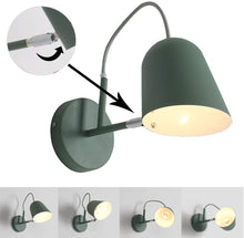 Load image into Gallery viewer, Modern Green/ Black Adjustable Wall Lamp