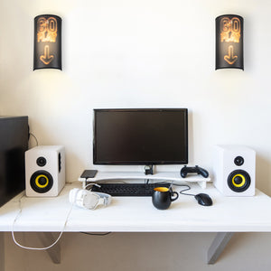 Wireless Rechargeable LED Custom Image Wall Sconce with Remote