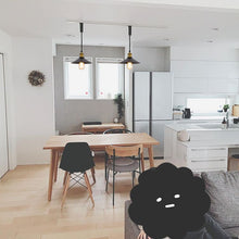 Load image into Gallery viewer, Track Pendant Lights Freely Adjustable Black Metal Shade Matt Brass Finish Base Loft Kitchen Sink Lamp