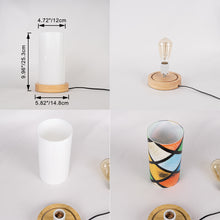 Load image into Gallery viewer, Customized Pattern Stickers Night Light Acrylic Shade Table Lamp