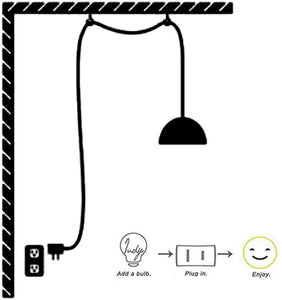 Perfect Vintage Swag Pendant Lights with 15 Ft Plug in Cord