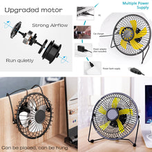Load image into Gallery viewer, Motion Sensor Automatic Operated Portable Fan with USB Port Flexible Table Fan
