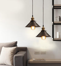 Load image into Gallery viewer, 4-Pack 11.8&quot; Iron Cone Lampshade Industrial Vintage Black Color