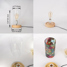 Load image into Gallery viewer, Customized Pattern Stickers Night Light Transparent Acrylic Shade Table Lamp