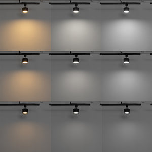 Dimmable Track Spotlight Adjustable Downlight Built-in LED with Remote