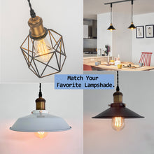 Load image into Gallery viewer, Track Light Fixture Mini E26 Base Brown Bronze Color Customized Length Hanging Lamp