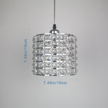 Load image into Gallery viewer, Track Light Pendant Crystal and Chrome Mini Lamp 1pc