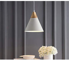 Load image into Gallery viewer, Minimalism Wood Metal Shade H-Type Track Pendant Light