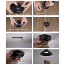 Load image into Gallery viewer, 55lumens Battery Wireless Modern Iron Adjustable Pendant Light Dimmable Control