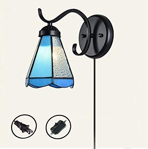 Tiffany Plug-in Glass Shade Wall lamp