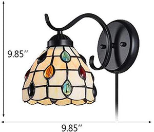Tiffany Stained Glass Corridor Wall Lamp