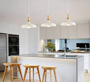 Wood Handle Dimmable Minimalist Style Track Pendant Light