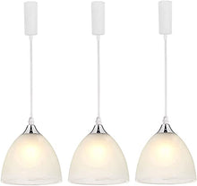 Load image into Gallery viewer, Track Pendant Lights Freely Adjustable Cord Frosted White Glass Shade