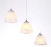 Load image into Gallery viewer, Track Pendant Lighting with Frosted White Finish Glass Shade