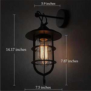 Plug-in  Industrial Vintage Style  Wall lamp