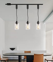 Load image into Gallery viewer, Track Pendant Lights Freely Adjustable Cord Clear Glass Shade