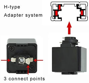 H-Type Minimalist Retro Edison Style Track Pendent Llight