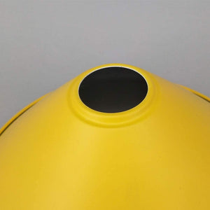 4-Pack 8.7" Metal Bulb Guard Iron Cone Light Holder Colourful Decorative Lamp Shade Macaron Yellow