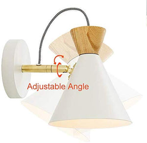 Plug in Nordic Feel White Wall Sconce