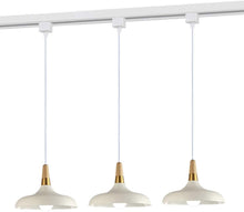 Load image into Gallery viewer, Wood Handle Dimmable Minimalist Style Track Pendant Light