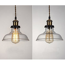 Load image into Gallery viewer, Track Pendants Light 7.87&quot; Glass Lampshade Vintage Industrial Pendant Light