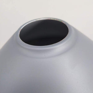 4-Pack 8.7" Metal Bulb Guard Iron Cone Light Holder Colourful Decorative Lamp Shade Macaron Grey