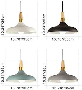 Wood Handle Dimmable Minimalist Style Track Pendant Light