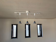 Load image into Gallery viewer, Track Pendant Lights Freely Adjustable Grey Metal Cone Shade Loft Hallway Lamp