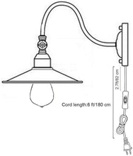 Load image into Gallery viewer, Plug in Industrial Edison Gooseneck Antique Style Wall Sconce Lamp
