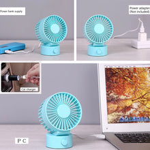 Load image into Gallery viewer, Motion Sensor Automatic Operated Portable Fan with USB Port Macaroon Table Fan