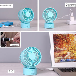 Motion Sensor Automatic Operated Portable Fan with USB Port Macaroon Table Fan