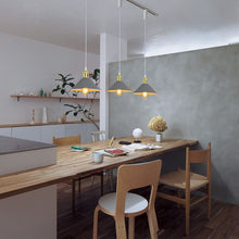 Load image into Gallery viewer, Track Pendant Lights Freely Adjusted Cord Gold Base Metal Shade