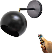 Load image into Gallery viewer, 55 Lumens Battery Wireless Retro Industry Wall Sconce Remote Dimmable LED