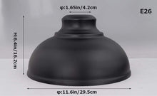 Load image into Gallery viewer, 4-Pack 11.6&quot; Industrial Metal Bulb Guard Iron Black Light Shade