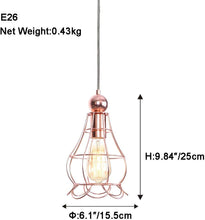 Load image into Gallery viewer, Minimalist Metal Shade Plug-in Pendant Light Dimmable