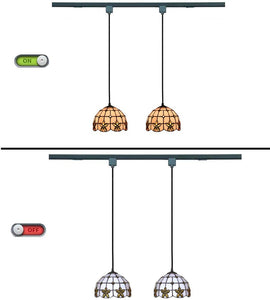 Antique Tiffany Track Pendant Light
