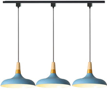 Load image into Gallery viewer, Wood Handle Dimmable Minimalist Style Track Pendant Light