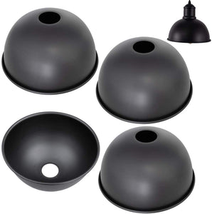 4-Pack 8.3" Industrial Metal Bulb Guard Iron Black Light Shade Lamp Shade For Wall Sconce