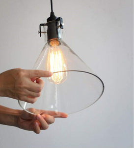 Plug-in Glass Shade Pendant Lighting