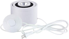 Load image into Gallery viewer, 5W LED Barrel Type  5.9ft On/Off Foot Pedal Switch Cord Wall Spotlight Black/White