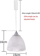Load image into Gallery viewer, Track Pendant Lights Freely Adjustable Cord Frosted White Glass Shade